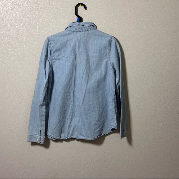 Children’s Place Girls‎ Button Down Denim Shirt Long Size Size 10/12 - Picture 5 of 7